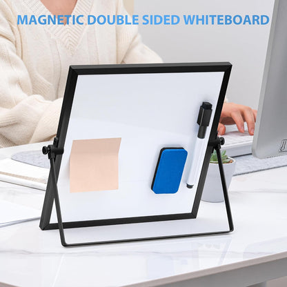 Small WhiteBoard with Stand 10" X 10"
