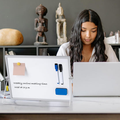 Small WhiteBoard with Stand 10" X 10"