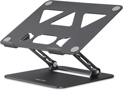 Adjustable Laptop Stand for Desk,Portable Laptop Stand Holder and Riser,Foldable Aluminum Notebook Computer Stands for MacBook Air Pro HP Lenovo Dell Samsung Chromebook, 10-15.6 inch, Purple