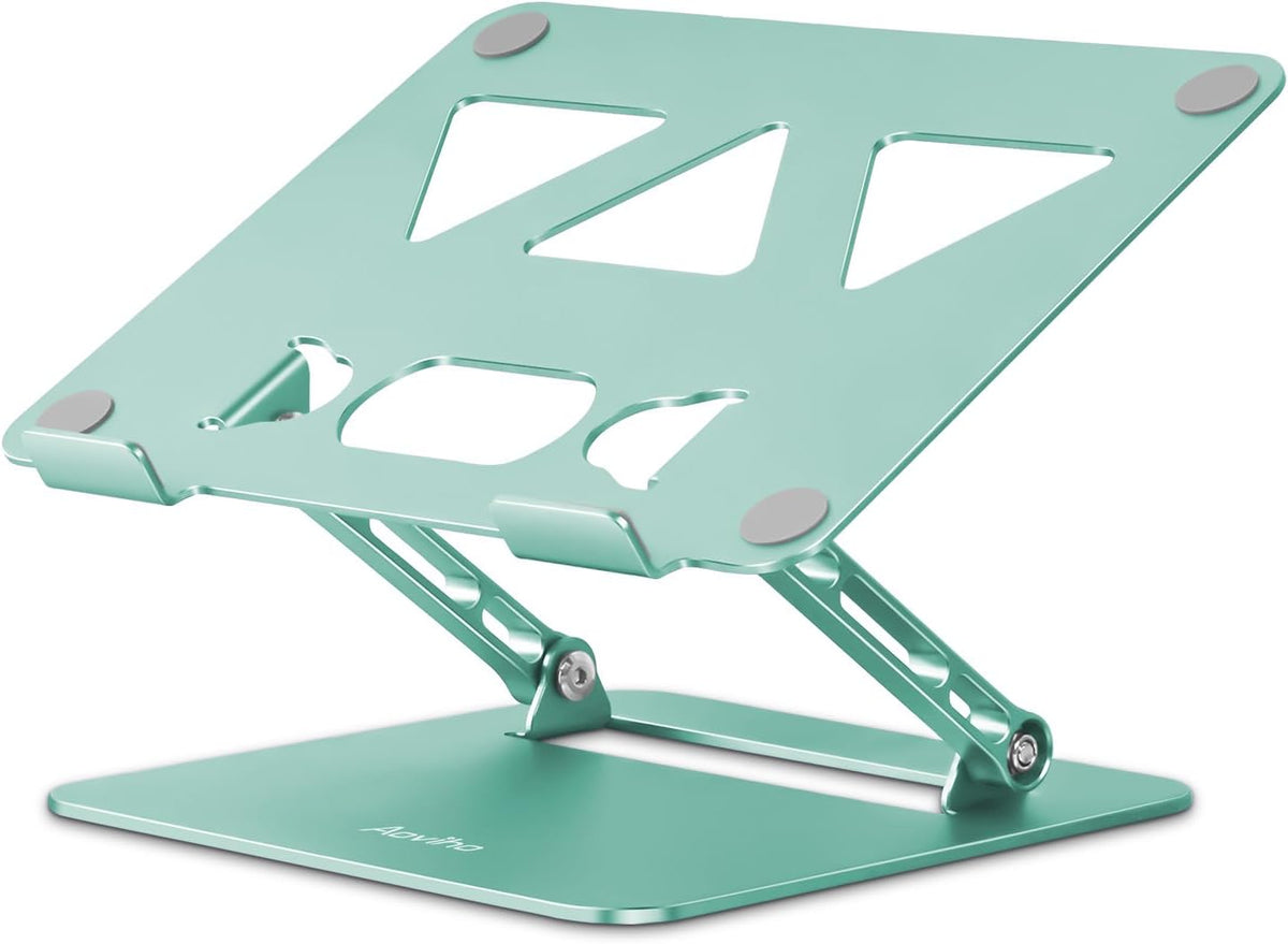 Adjustable Laptop Stand for Desk,Portable Laptop Stand Holder and Riser,Foldable Aluminum Notebook Computer Stands for MacBook Air Pro HP Lenovo Dell Samsung Chromebook, 10-15.6 inch, Purple