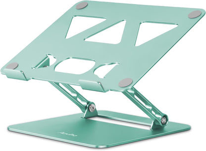 Adjustable Laptop Stand for Desk,Portable Laptop Stand Holder and Riser,Foldable Aluminum Notebook Computer Stands for MacBook Air Pro HP Lenovo Dell Samsung Chromebook, 10-15.6 inch, Purple