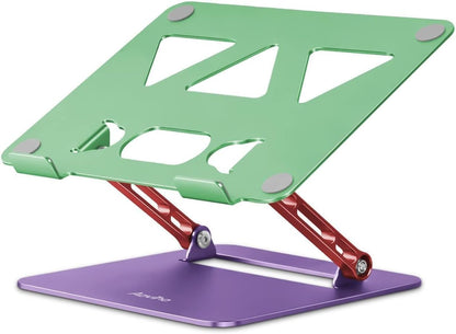Adjustable Laptop Stand for Desk,Portable Laptop Stand Holder and Riser,Foldable Aluminum Notebook Computer Stands for MacBook Air Pro HP Lenovo Dell Samsung Chromebook, 10-15.6 inch, Purple