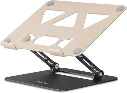 Adjustable Laptop Stand for Desk,Portable Laptop Stand Holder and Riser,Foldable Aluminum Notebook Computer Stands for MacBook Air Pro HP Lenovo Dell Samsung Chromebook, 10-15.6 inch, Purple