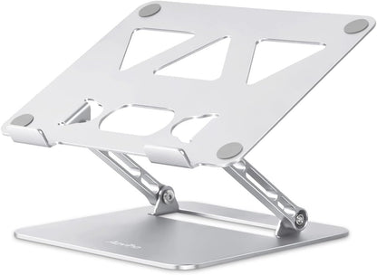 Adjustable Laptop Stand for Desk,Portable Laptop Stand Holder and Riser,Foldable Aluminum Notebook Computer Stands for MacBook Air Pro HP Lenovo Dell Samsung Chromebook, 10-15.6 inch, Purple