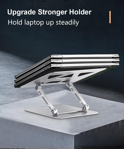 Adjustable Laptop Stand for Desk,Portable Laptop Stand Holder and Riser,Foldable Aluminum Notebook Computer Stands for MacBook Air Pro HP Lenovo Dell Samsung Chromebook, 10-15.6 inch, Purple