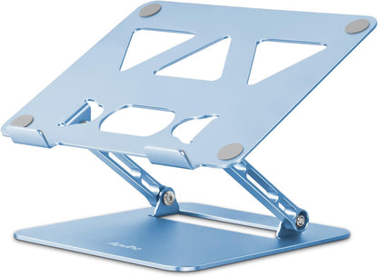 Adjustable Laptop Stand for Desk,Portable Laptop Stand Holder and Riser,Foldable Aluminum Notebook Computer Stands for MacBook Air Pro HP Lenovo Dell Samsung Chromebook, 10-15.6 inch, Purple