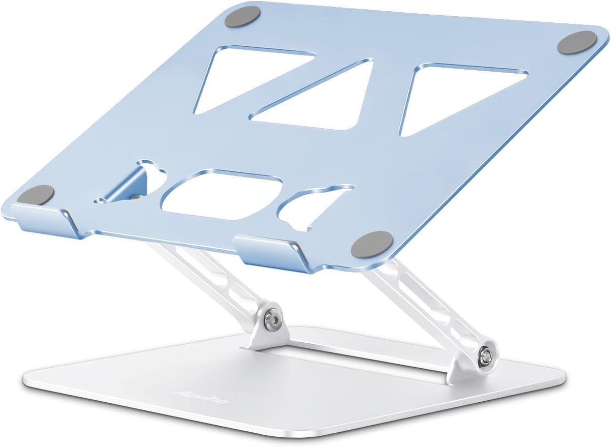 Adjustable Laptop Stand for Desk,Portable Laptop Stand Holder and Riser,Foldable Aluminum Notebook Computer Stands for MacBook Air Pro HP Lenovo Dell Samsung Chromebook, 10-15.6 inch, Purple