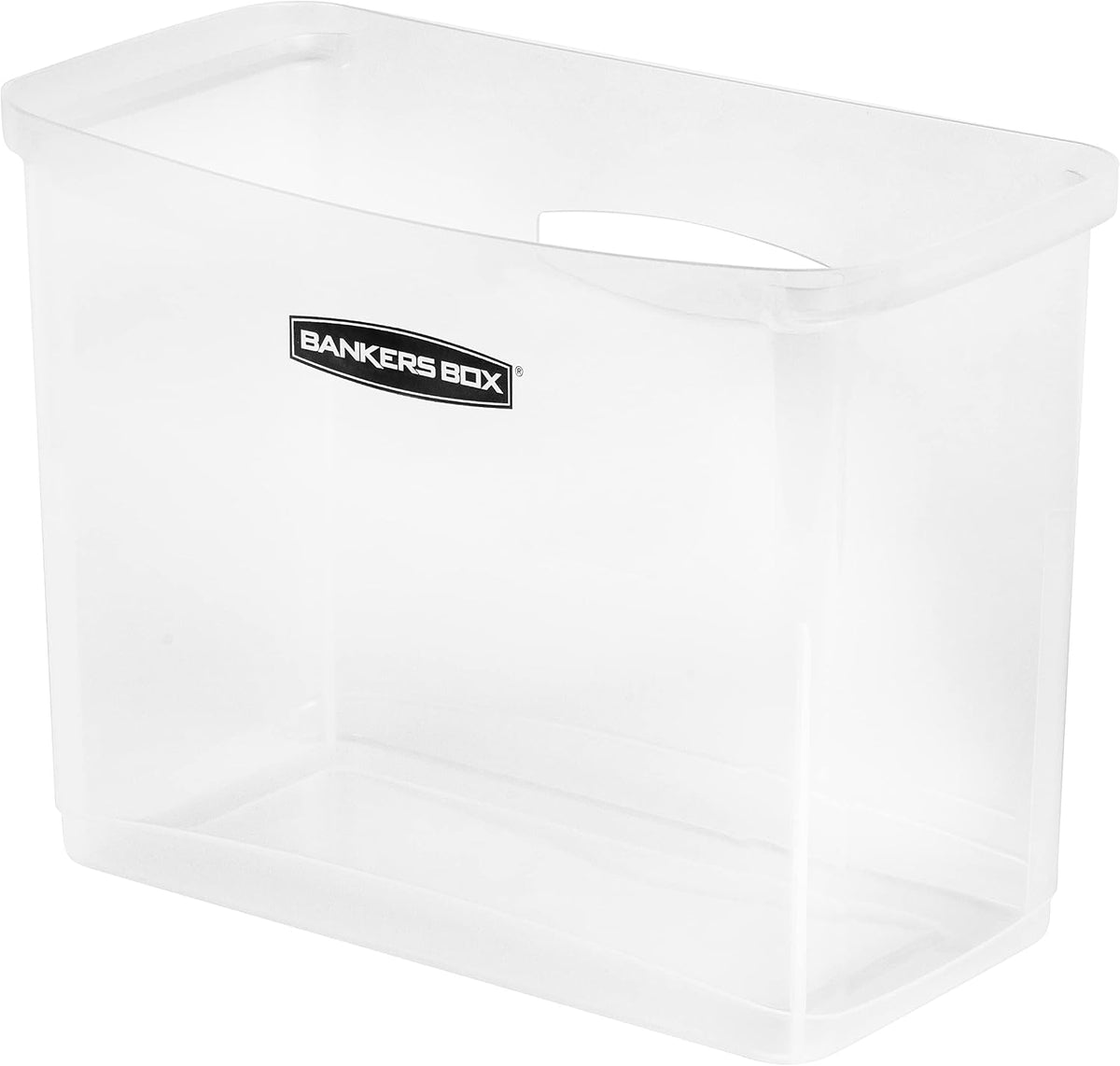 1-Pack Portable Plastic File Box Organizer Bin, Letter