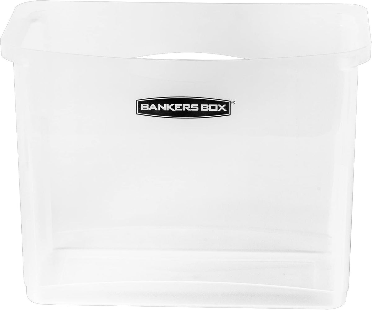 1-Pack Portable Plastic File Box Organizer Bin, Letter