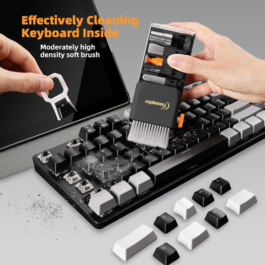 Keyboard Cleaning Kit, All-in-One Laptop & Computer Screen Cleaner, Black