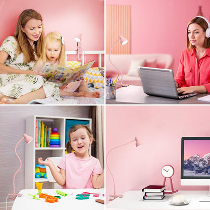 Clip-on Reading Light - 3 Color Modes, 10 Dimmable Brightness,Black