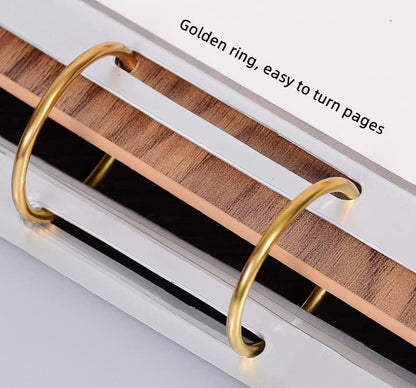 A6 Walnut Wood Sign Holder Vertical Table Flip Display 6 Page 12 Picture