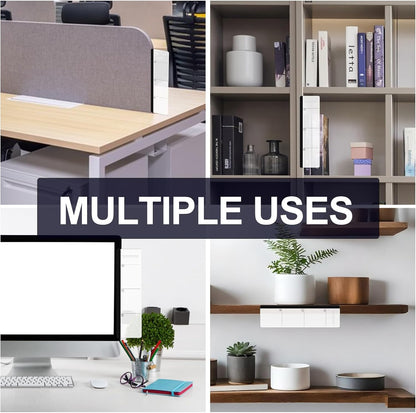 Office Desk Accessories 2pcs Multifunction Computer Monitor Memo Board - Transparent Computer Side Panel Memo Creative Monitor Side Panel Suitable for Office Home Desktop