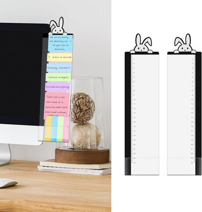 Office Desk Accessories 2pcs Multifunction Computer Monitor Memo Board - Transparent Computer Side Panel Memo Creative Monitor Side Panel Suitable for Office Home Desktop