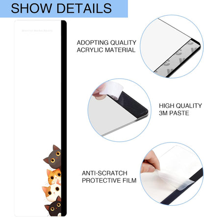 Office Desk Accessories 2pcs Multifunction Computer Monitor Memo Board - Transparent Computer Side Panel Memo Creative Monitor Side Panel Suitable for Office Home Desktop