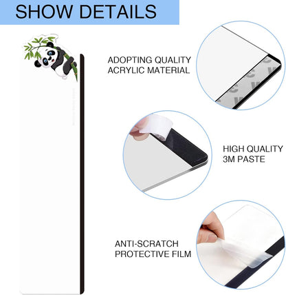 Office Desk Accessories 2pcs Multifunction Computer Monitor Memo Board - Transparent Computer Side Panel Memo Creative Monitor Side Panel Suitable for Office Home Desktop
