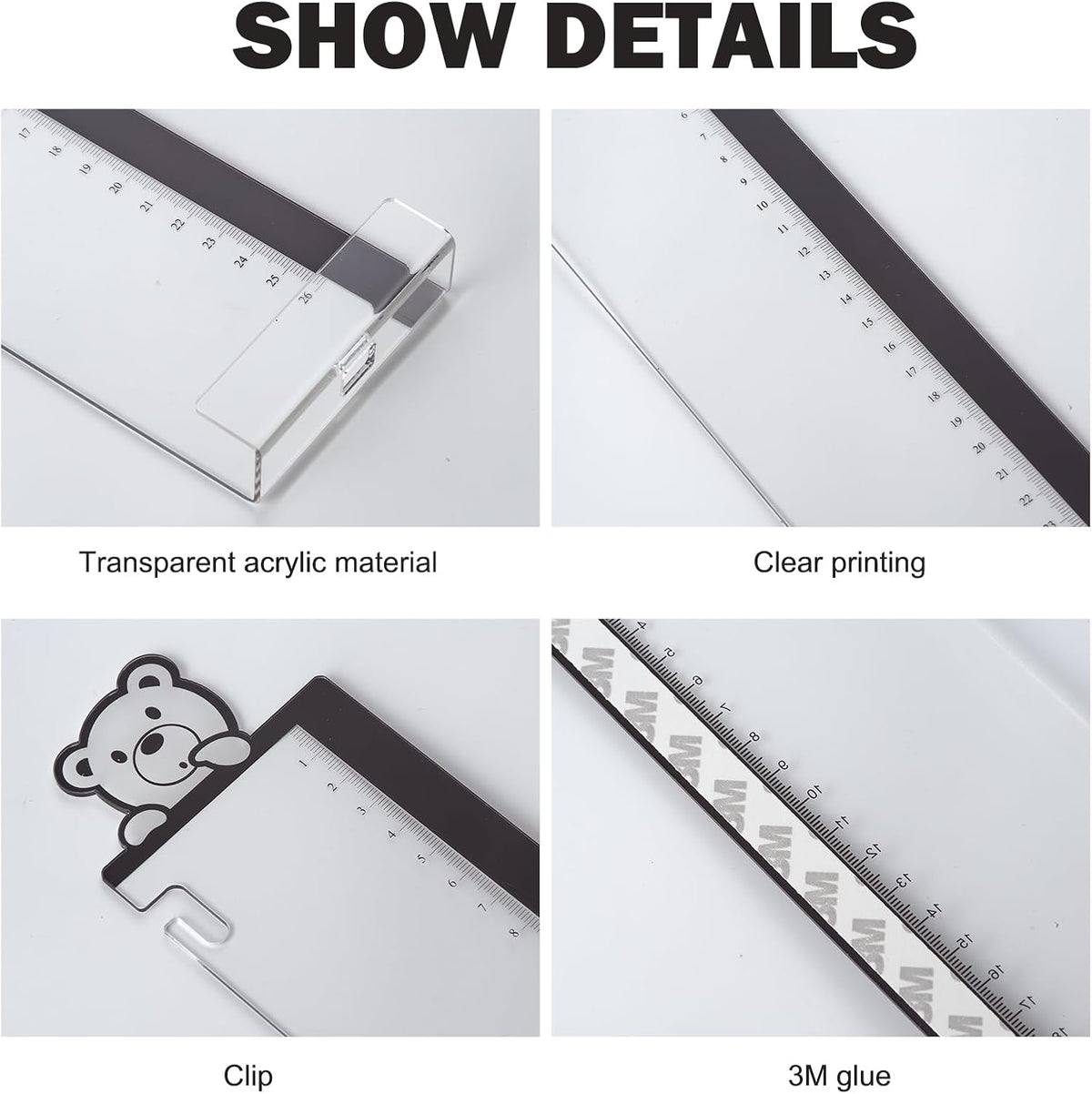 Office Desk Accessories 2pcs Multifunction Computer Monitor Memo Board - Transparent Computer Side Panel Memo Creative Monitor Side Panel Suitable for Office Home Desktop