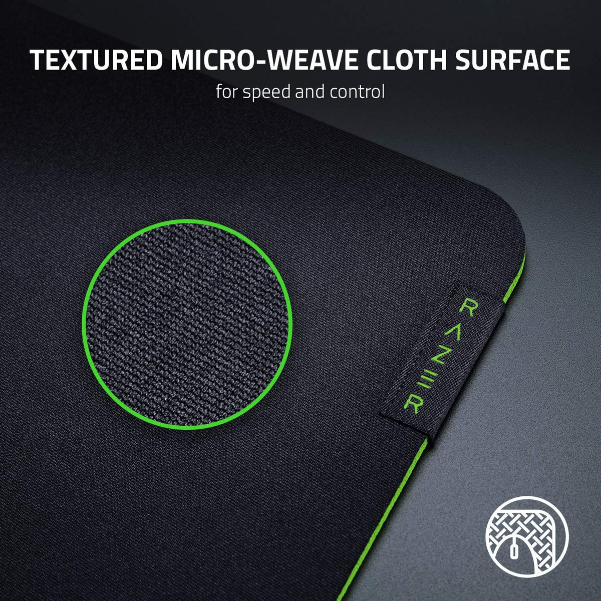 Gigantus V2 Cloth Gaming Mouse Pad (XXL), Thick, Non-Slip Base, Black