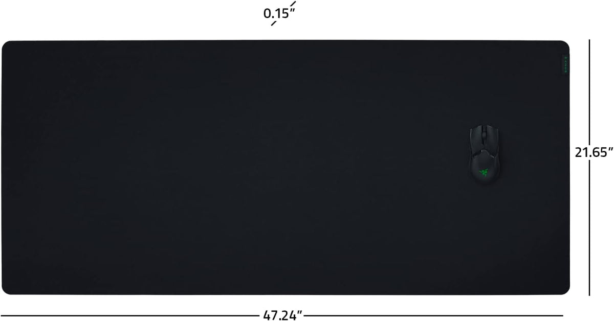 Gigantus V2 Cloth Gaming Mouse Pad (XXL), Thick, Non-Slip Base, Black