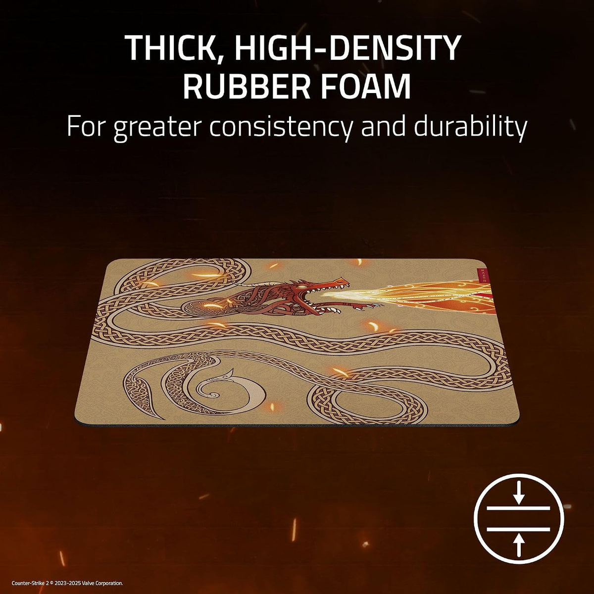 Gigantus V2 Cloth Gaming Mouse Pad (XXL), Thick, Non-Slip Base, Black