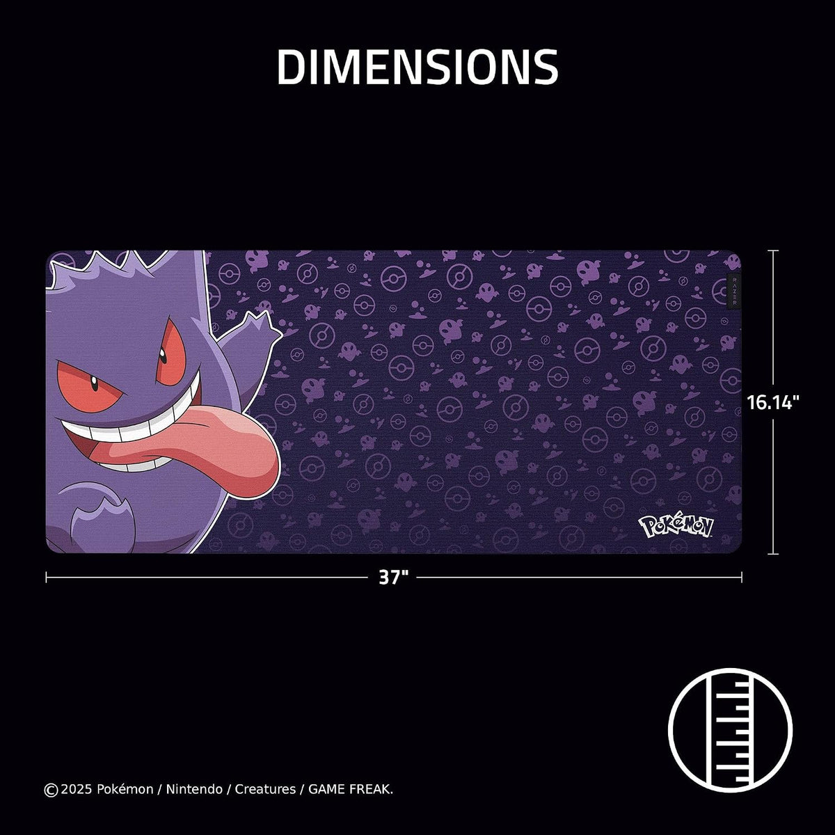Gigantus V2 Cloth Gaming Mouse Pad (XXL), Thick, Non-Slip Base, Black