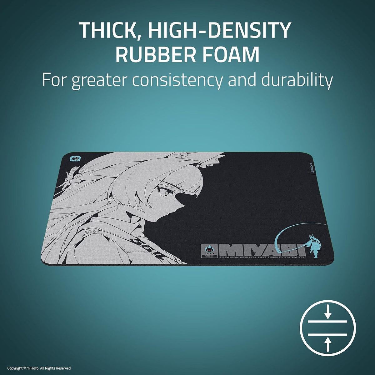 Gigantus V2 Cloth Gaming Mouse Pad (XXL), Thick, Non-Slip Base, Black