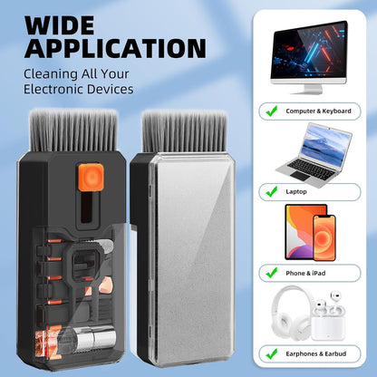 Keyboard Cleaner & Laptop Cleaning Kit, All-in-1 for Computer PC, Black