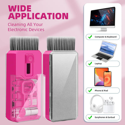 Keyboard Cleaner & Laptop Cleaning Kit, All-in-1 for Computer PC, Black