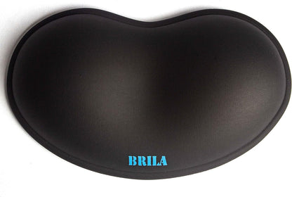Ergonomic Silicone Mouse Wrist Rest, Cooling Silica Gel PU Leather Mouse Wrist Support Pad for Office Work and Laptop Computer Gaming