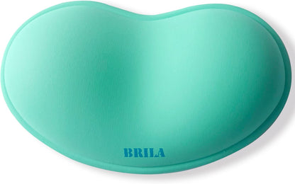 Ergonomic Silicone Mouse Wrist Rest, Cooling Silica Gel PU Leather Mouse Wrist Support Pad for Office Work and Laptop Computer Gaming