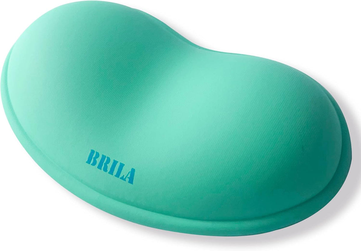 Ergonomic Silicone Mouse Wrist Rest, Cooling Silica Gel PU Leather Mouse Wrist Support Pad for Office Work and Laptop Computer Gaming