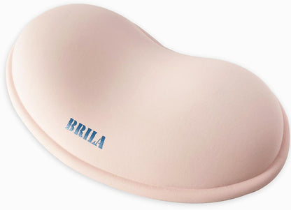 Ergonomic Silicone Mouse Wrist Rest, Cooling Silica Gel PU Leather Mouse Wrist Support Pad for Office Work and Laptop Computer Gaming