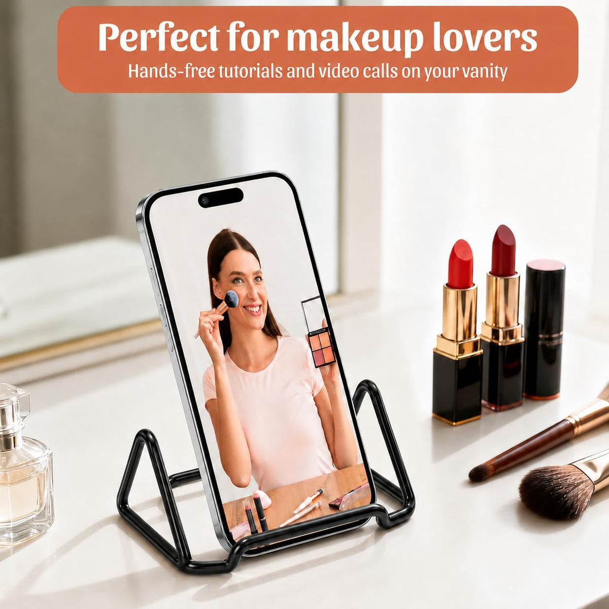 Business Card Holder,Cute Heart-Shaped Metal Card Display Stand,Vertical Desktop Name Card Organizer,Small Phone Stand & Photo Holder for Office,Wedding,Reception,Exhibition(Rose gold)