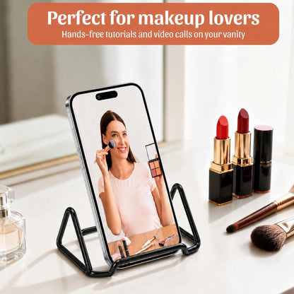 Business Card Holder,Cute Heart-Shaped Metal Card Display Stand,Vertical Desktop Name Card Organizer,Small Phone Stand & Photo Holder for Office,Wedding,Reception,Exhibition(Rose gold)