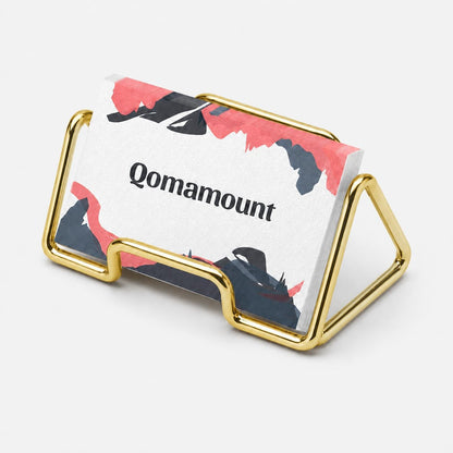 Business Card Holder,Cute Heart-Shaped Metal Card Display Stand,Vertical Desktop Name Card Organizer,Small Phone Stand & Photo Holder for Office,Wedding,Reception,Exhibition(Rose gold)