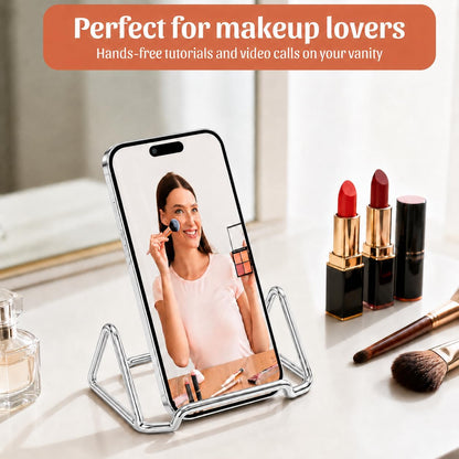 Business Card Holder,Cute Heart-Shaped Metal Card Display Stand,Vertical Desktop Name Card Organizer,Small Phone Stand & Photo Holder for Office,Wedding,Reception,Exhibition(Rose gold)