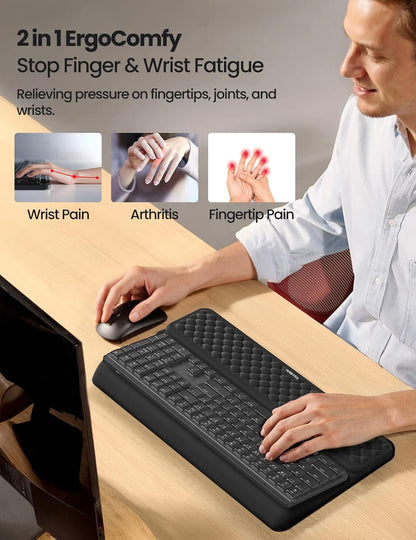 Wrist Rest with Keyboard Stand Computer Ergonomic Wrist Support Pad