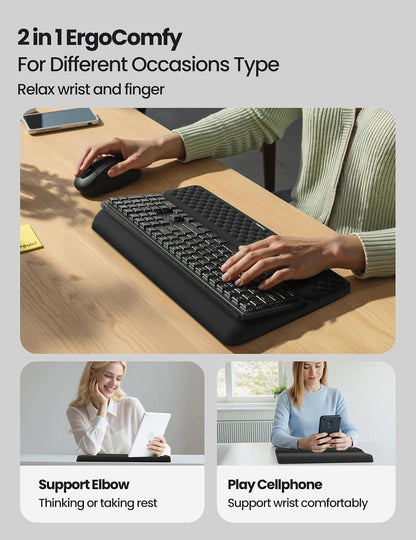 Wrist Rest with Keyboard Stand Computer Ergonomic Wrist Support Pad