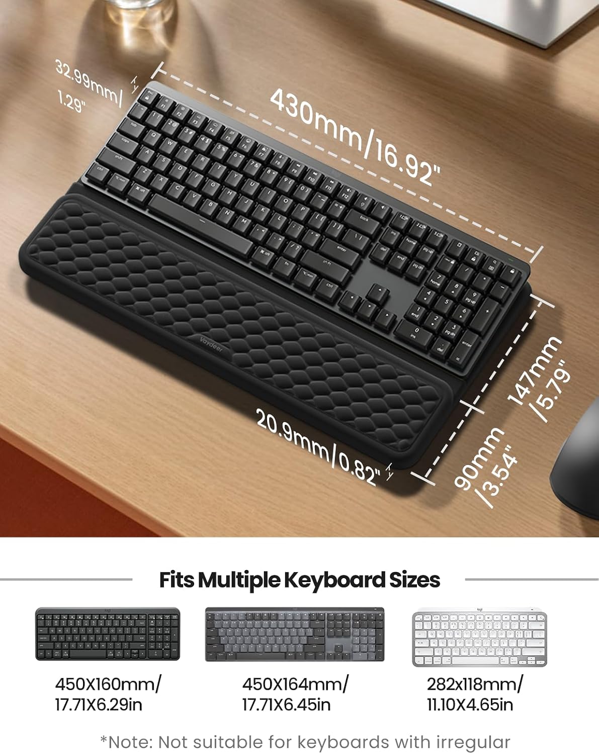 Wrist Rest with Keyboard Stand Computer Ergonomic Wrist Support Pad