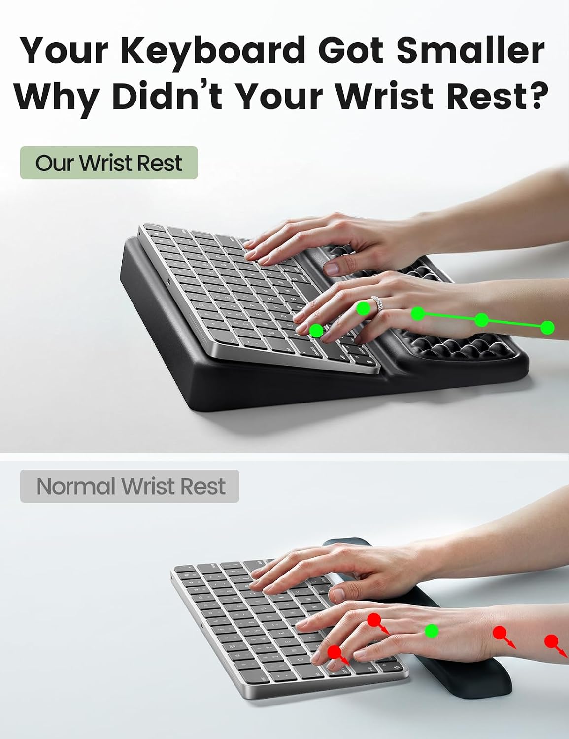 Wrist Rest with Keyboard Stand Computer Ergonomic Wrist Support Pad