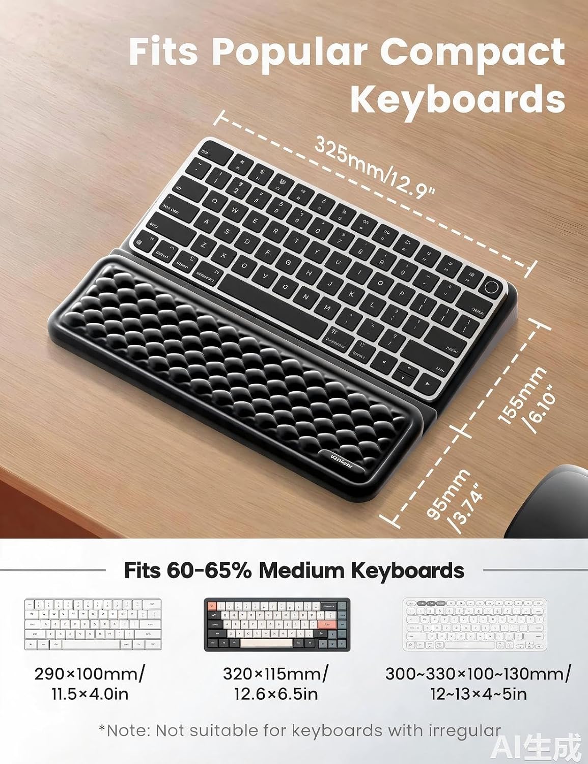 Wrist Rest with Keyboard Stand Computer Ergonomic Wrist Support Pad
