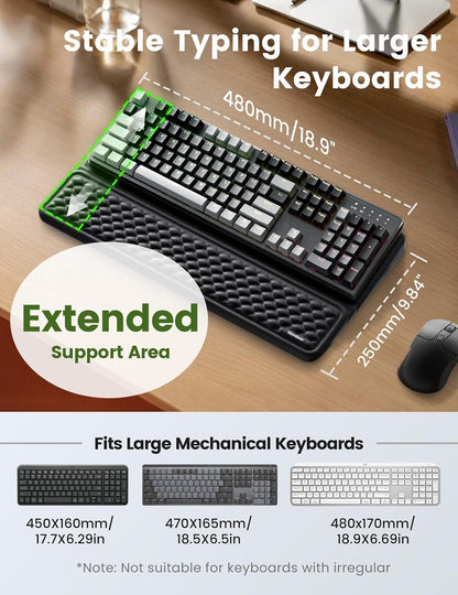 Wrist Rest with Keyboard Stand Computer Ergonomic Wrist Support Pad
