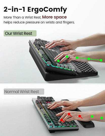 Wrist Rest with Keyboard Stand Computer Ergonomic Wrist Support Pad