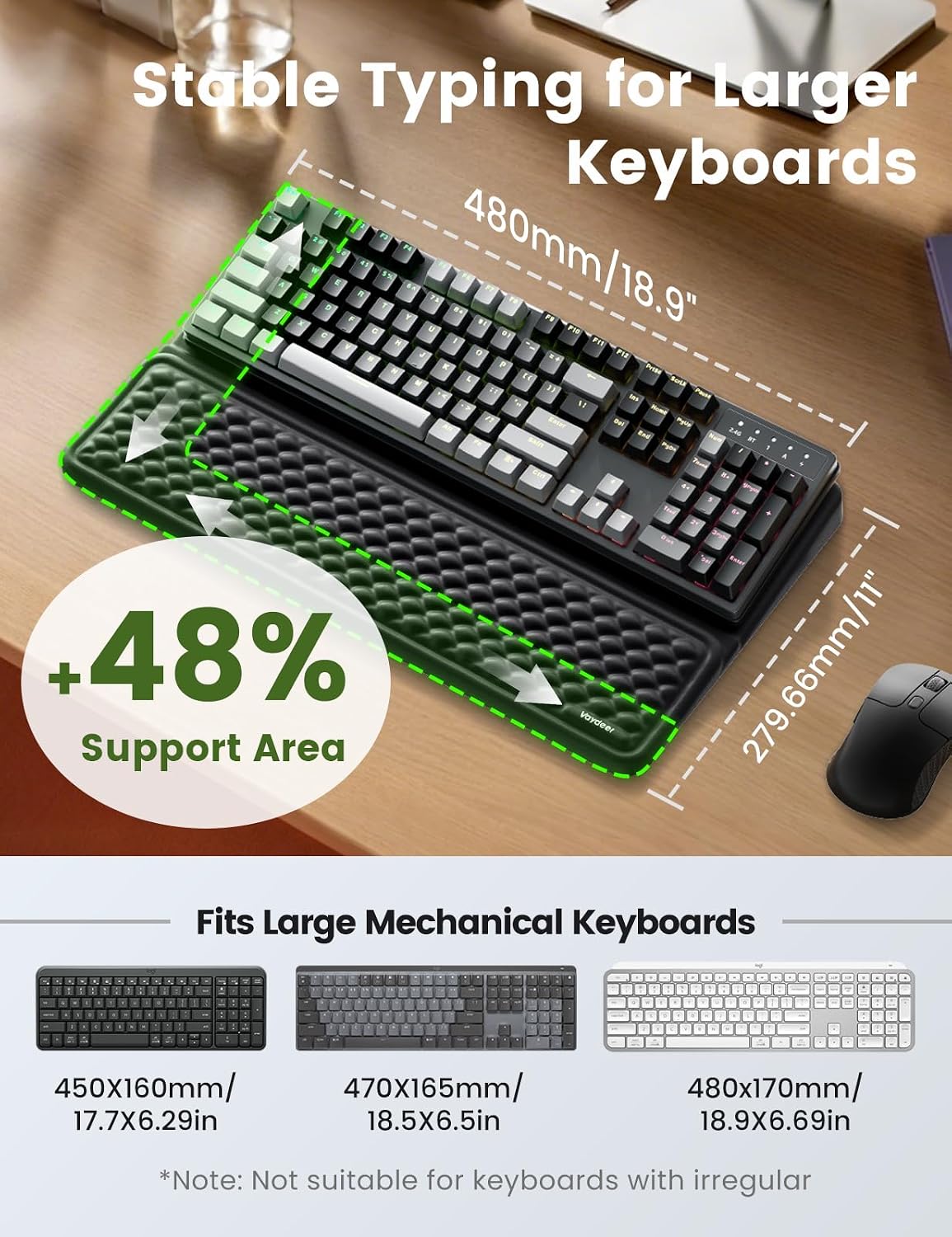 Wrist Rest with Keyboard Stand Computer Ergonomic Wrist Support Pad