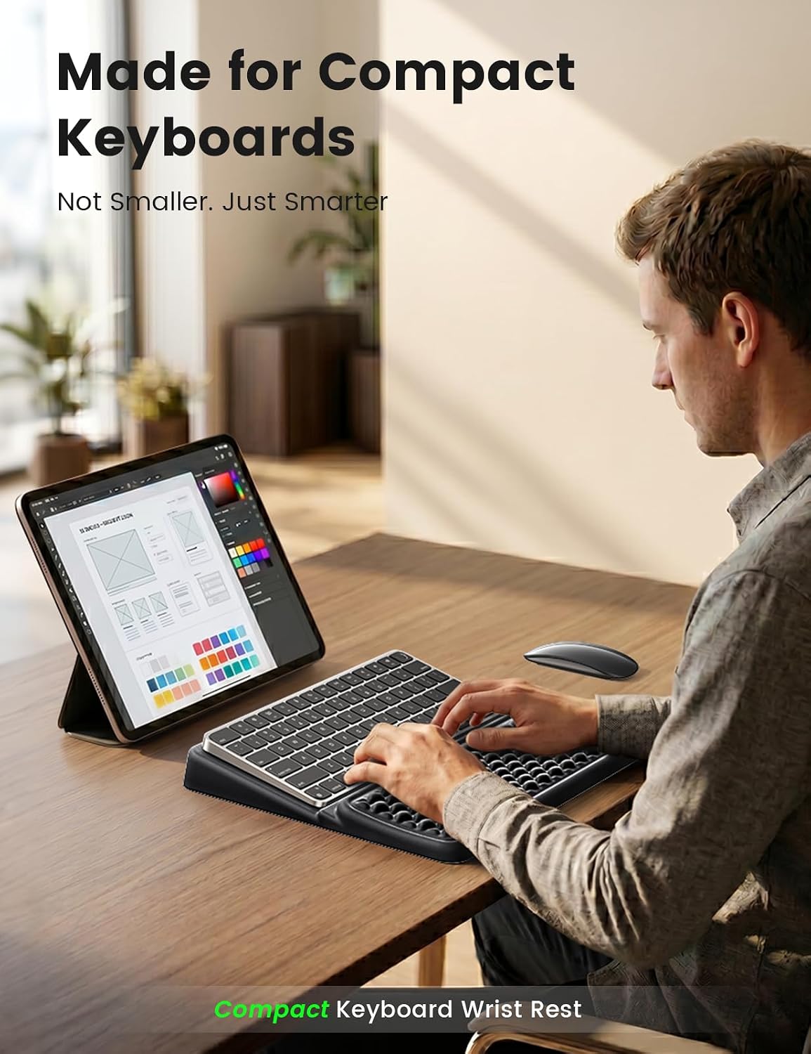 Wrist Rest with Keyboard Stand Computer Ergonomic Wrist Support Pad