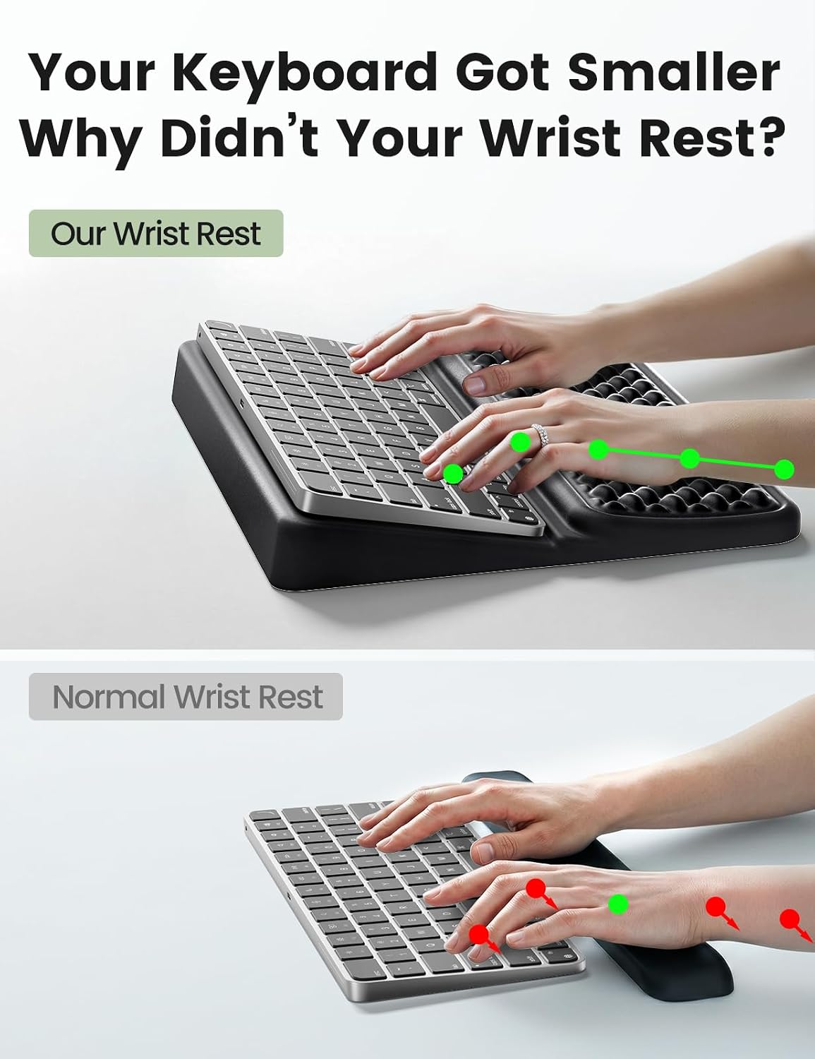 Wrist Rest with Keyboard Stand Computer Ergonomic Wrist Support Pad