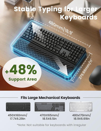 Wrist Rest with Keyboard Stand Computer Ergonomic Wrist Support Pad