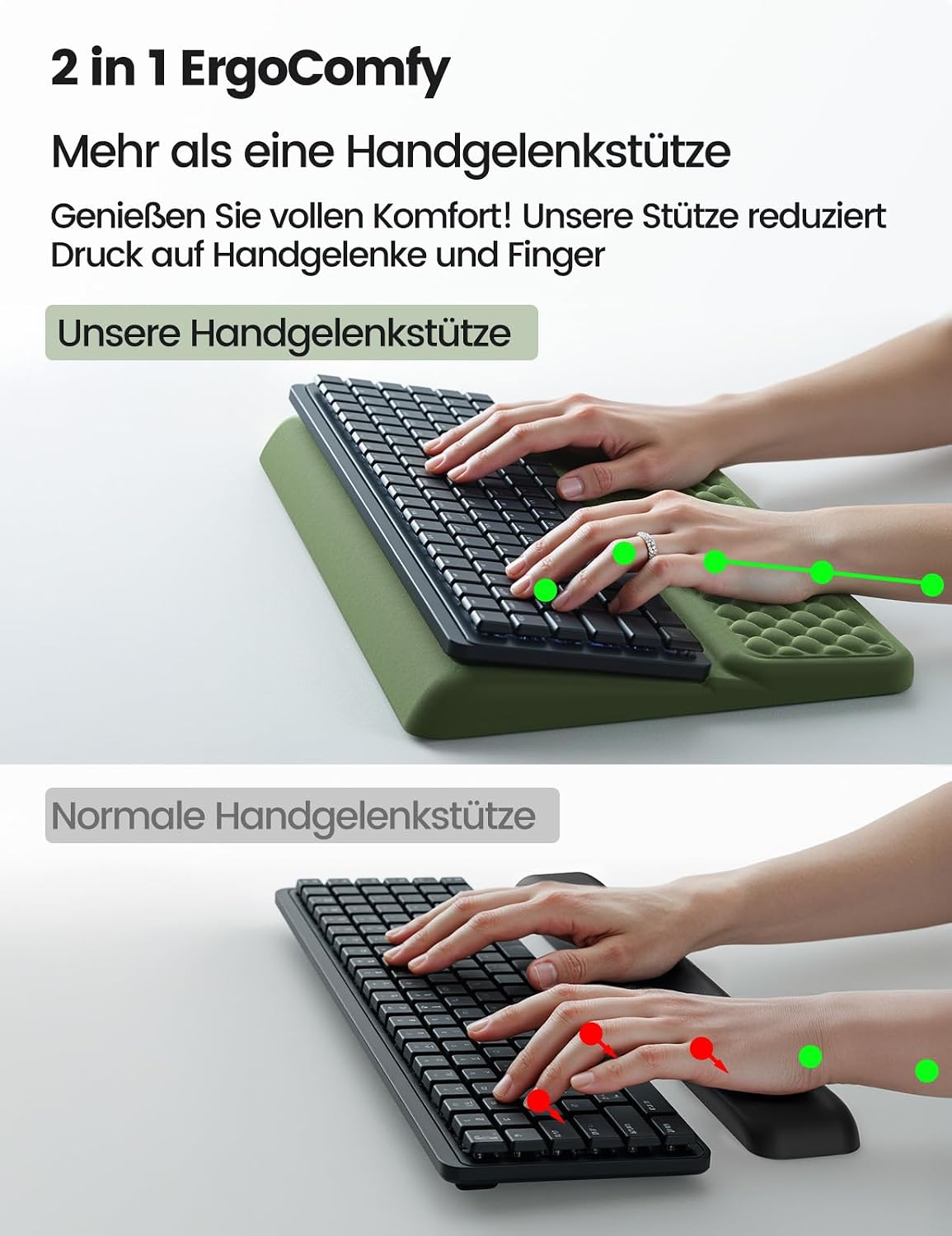 Wrist Rest with Keyboard Stand Computer Ergonomic Wrist Support Pad