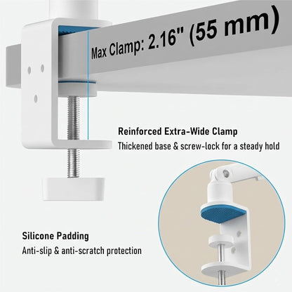 iPad Holder For Desk, Adjustable Tablet Arm iPad Desk Mount with C-Clamp