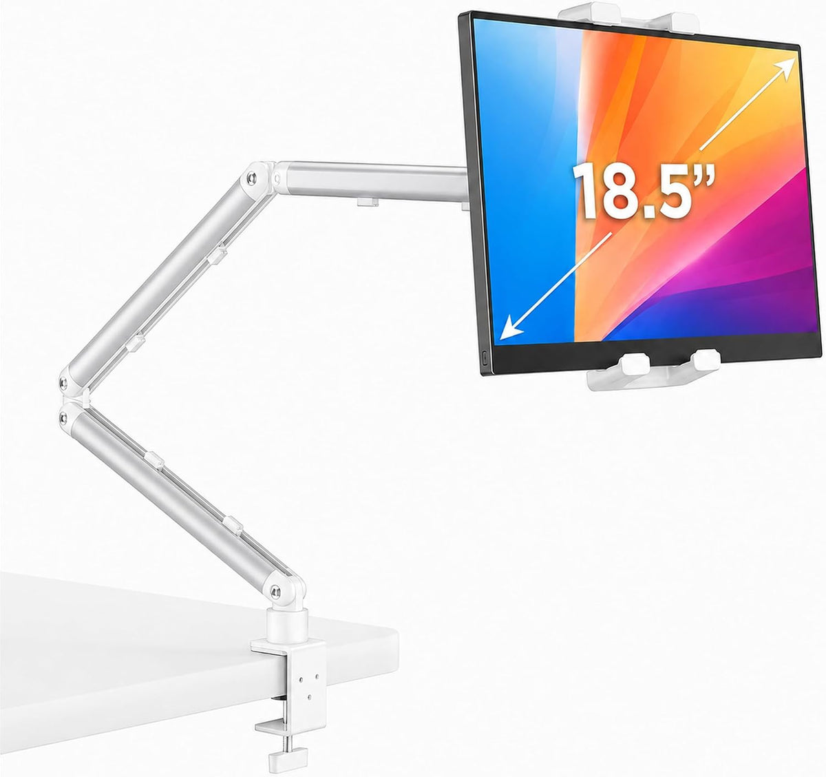 iPad Holder For Desk, Adjustable Tablet Arm iPad Desk Mount with C-Clamp